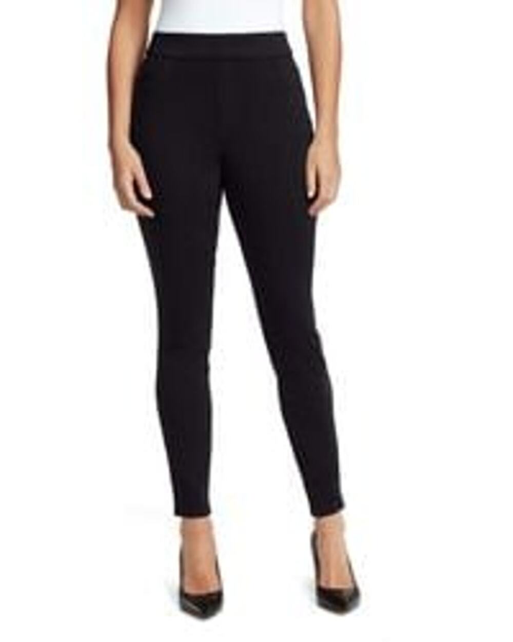 Nine West Active Stretch Crop Leggings Gym Yoga Comfort Black Size L/X-Large